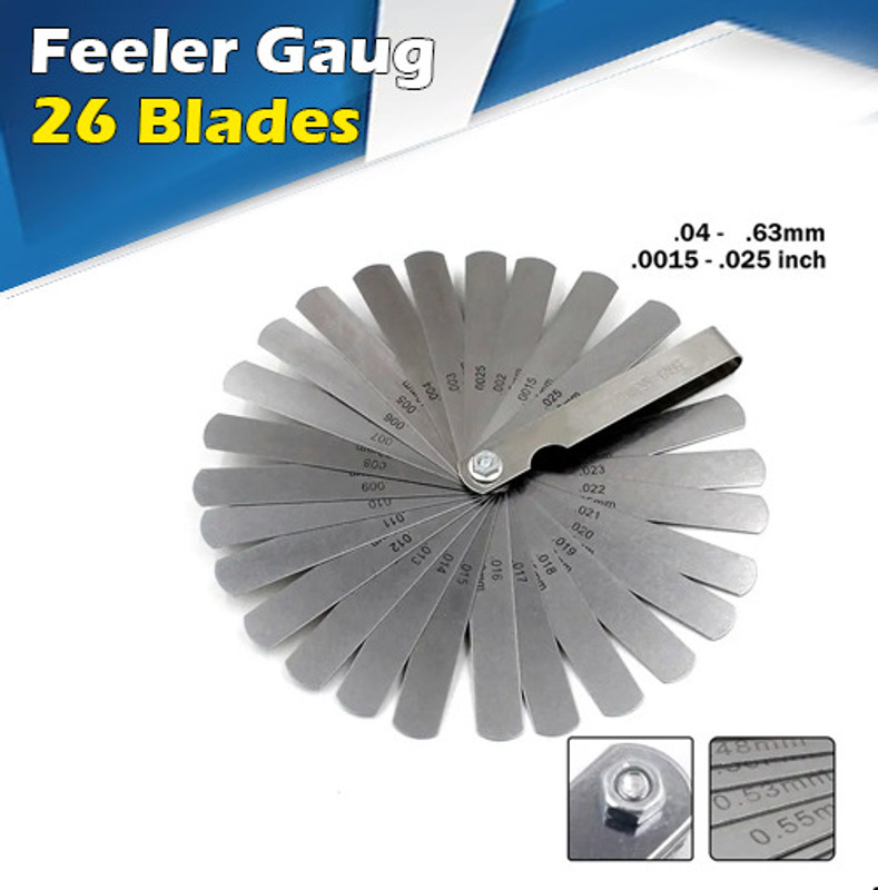 ARQEST 26 Blades Feeler Gauge Metric & Inch Gap Filler .002'' .025'' Arq_a7 Marking Gauge
