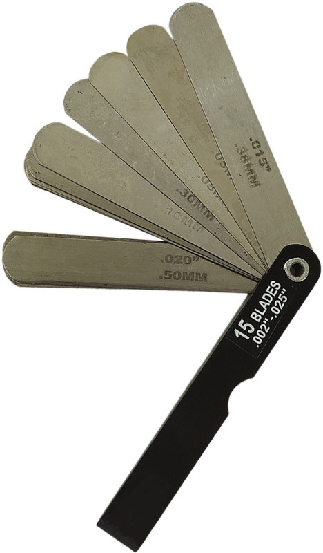 Inditrust new Feeler Gauge 15 Blade Size .002" to .025" (Pack of 1) Marking Gauge