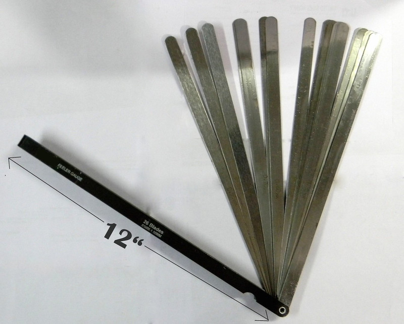 Inditrust new Long FEELER GAUGE Steel Master Feeler Gauge - 26 Blades 0.03 mm to 1 mm Marking Gauge