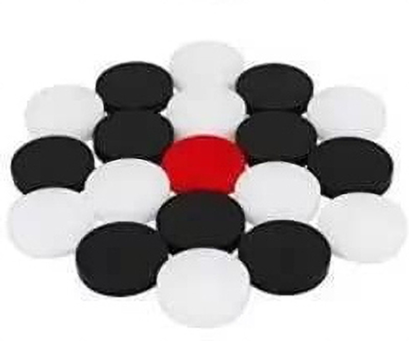 Butee Complete Carrom Coins Set – Ideal Replacement Coins Carrom Pawns(Pack of 20)