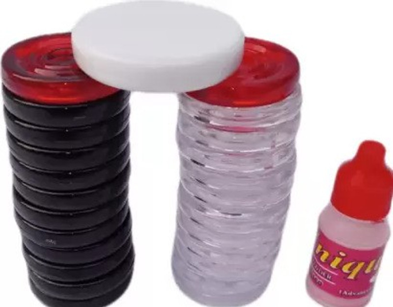 Kavita Well Finish Crystal Coins PCS-20 Carrom Pawns(Pack of 20)
