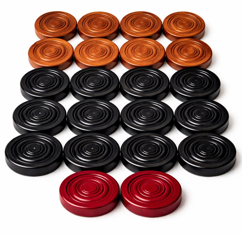 Raider Royal Industries Carrom pawns wooden Export Quality Carrom Pawns(Pack of 24)