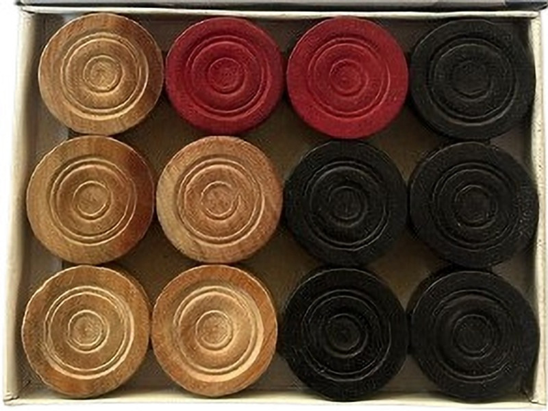 Maya Indoor Family Carrom Game Wood Carrom Coin Carrom Pawns(Pack of 20)