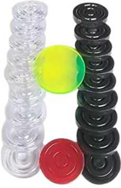 Hyper Transparent 5mm, 19 Pcs. Crystal Carrom coin Carrom Pawns (Pack of 19) Carrom Pawns(Pack of 19)