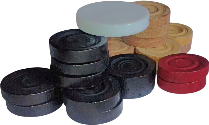 SHAAD TOP TURNAMENTT WOODEN CARROM PAWNS Carrom Pawns(Pack of 24)