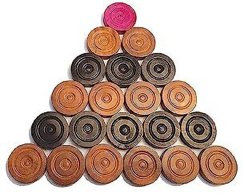 Kalindri Sports Carrom Coins in PVC Box Carrom Pawns(Pack of 24)