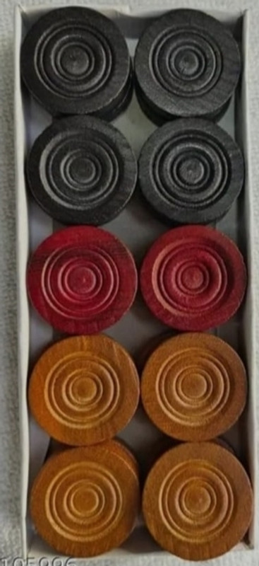 GALY Wooden coin Carrom Pawns(Pack of 24)