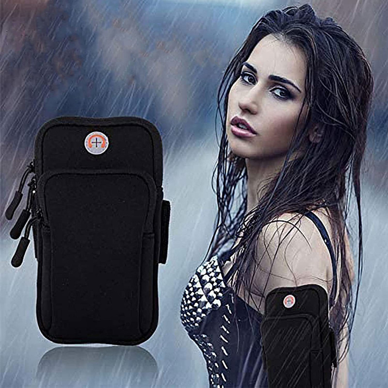 BAGILO Men and Women Mobile Phone Arm Band Arm Bag Mobile Arm Bag(Black)