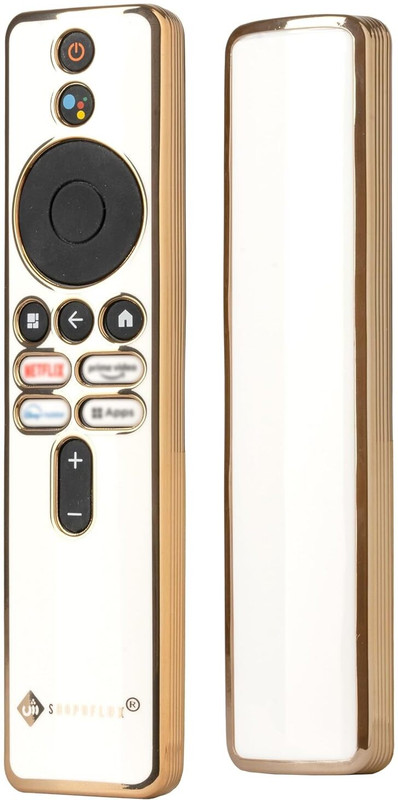ivee international Back Cover for Leather TV Remote Cover Compatible with Xiaomi 4k,43 inch,OLED 55 inch,5A 32/40(Black, Flexible, Pack of: 1)