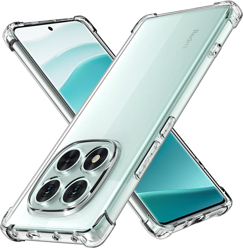jpmobilecases Pouch for Back Cover for Redmi Note 14 Pro Plus (5G), Redmi Note 14 Pro Plus (5G)(Transparent, Flexible, Plastic, Pack of: 1)