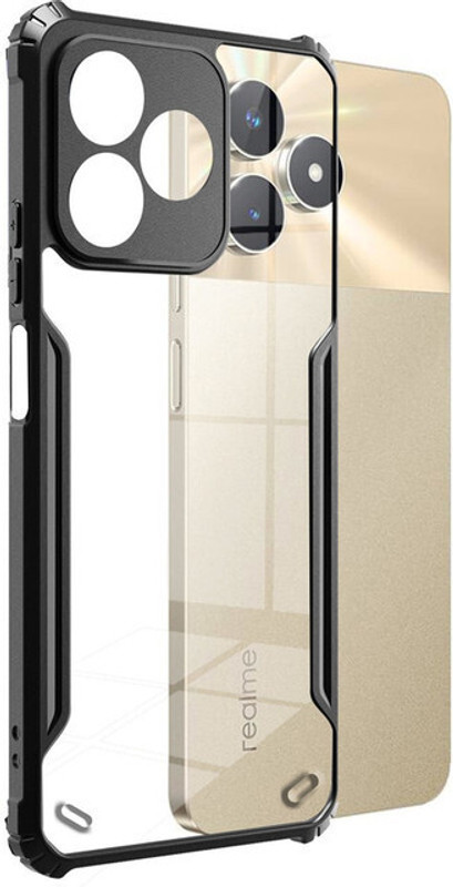 KGL KING Pouch for Motorola Edge 50(Transparent, Black, Shock Proof, Polycarbonate)