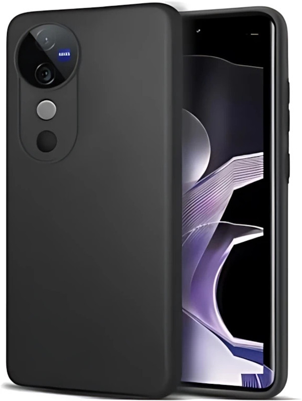 Monagamy Pouch for iQOO Z10R, vivo T4R, vivo V50 5G, cs25(Black, Grip Case, Rubber, Pack of: 1)