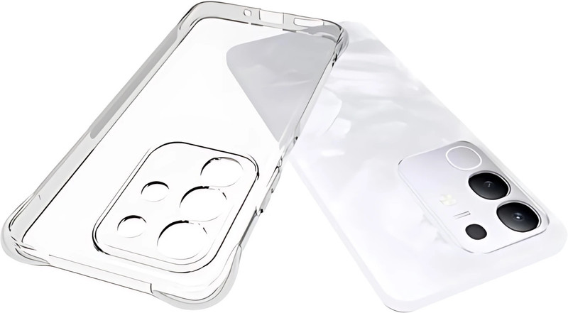 Sciforce Pouch for iQOO Z10X, Vivo T4x 5G, BM25(Transparent, Camera Bump Protector, Rubber, Pack of: 1)
