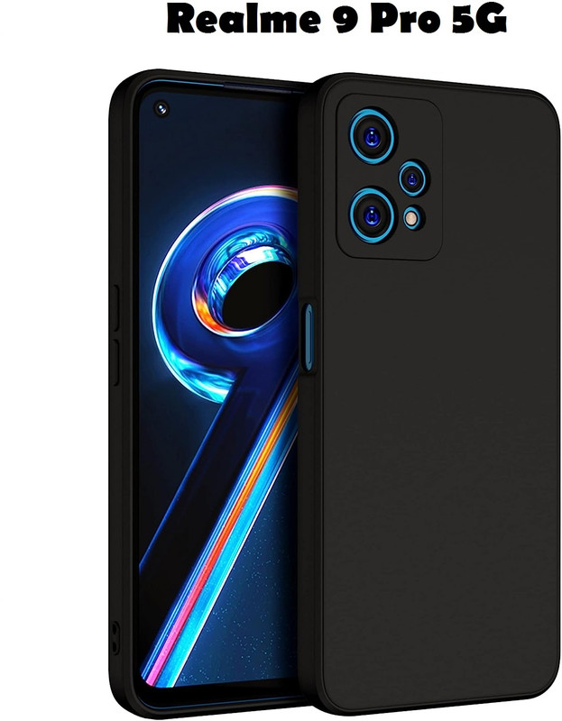 Aaralhub Back Cover for Realme 9 Pro 5G(Black, Dual Protection)