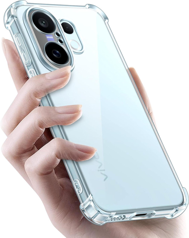 Monagamy Pouch for Vivo V60e, Vivo V60 5G, Vivo T4 Pro 5G-TP5(White, Grip Case, Rubber, Pack of: 1)