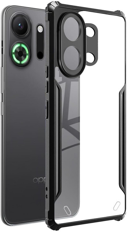 KGL KING Pouch for Oppo K13 Turbo 5G / Oppo K13 Turbo Pro 5G(Black, Transparent, Shock Proof, Polycarbonate, Pack of: 1)