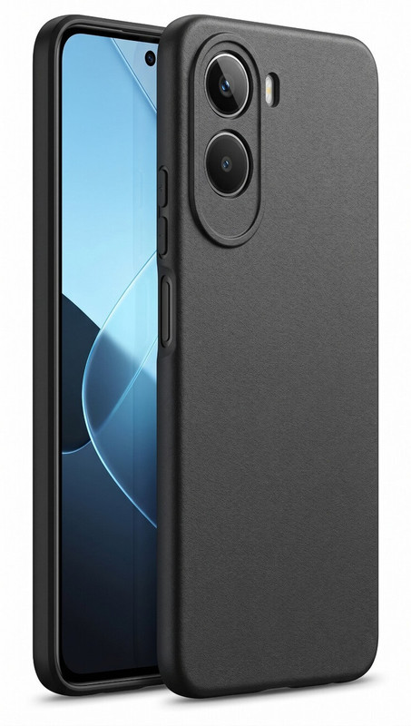 ALONZO Pouch for Redmi A7 Pro 5G(Black, Shock Proof, Rubber, Pack of: 1)