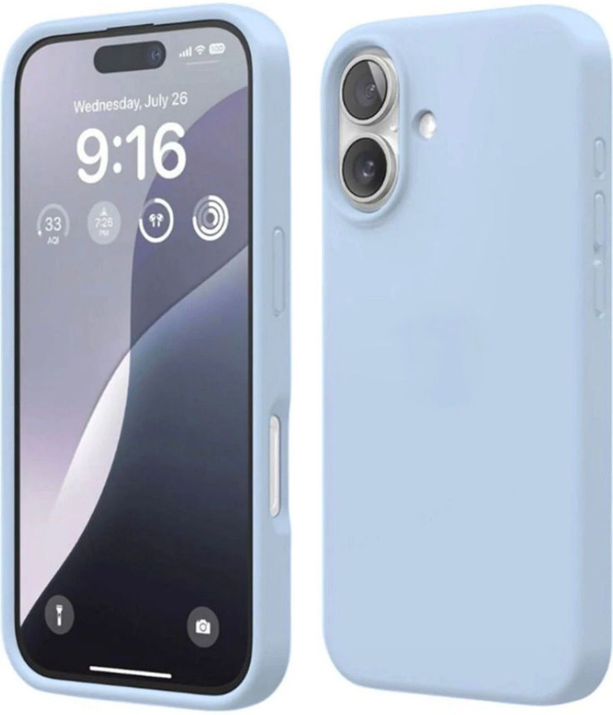 Celvas Back Cover for Apple iPhone 15(Blue, Matte Finish, Silicon, Pack of: 1)