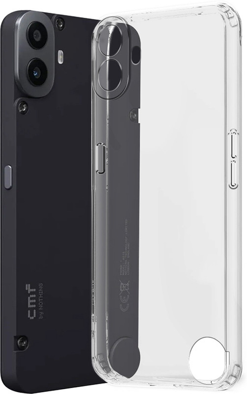 Flipkart SmartBuy Back Cover for Nothing Phone (3a)(Transparent, Grip Case, Silicon, Pack of: 1)