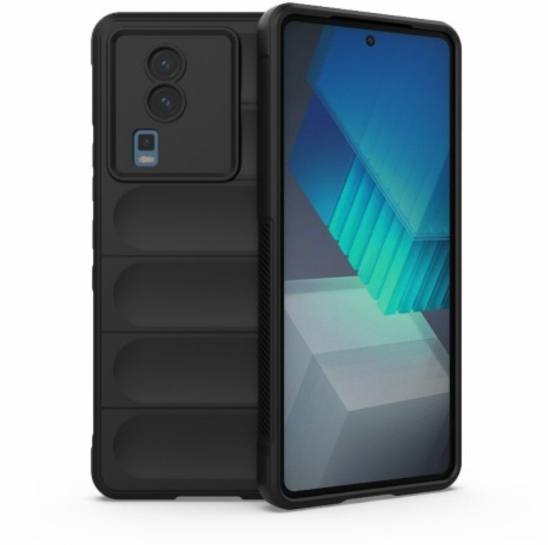 KrKis Back Cover for IQ00 Neo 7 Magic Case(Black, Silicon, Pack of: 1)
