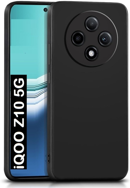 KGL KING Pouch for iQOO Z10 5G(Black, Camera Bump Protector, Silicon, Pack of: 1)