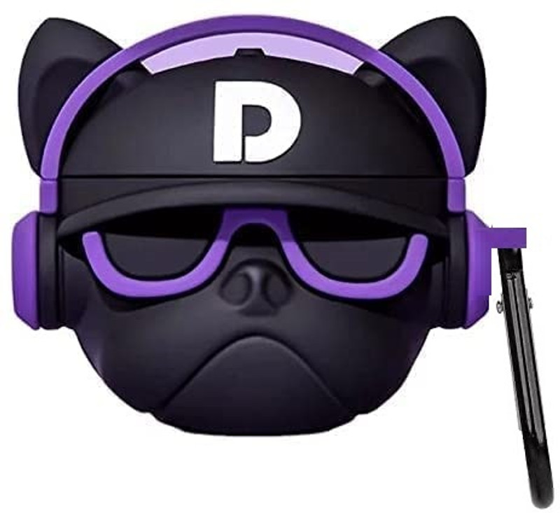 teple Pouch for Apple AirPods Pro (2nd Generation) (2022) Anti Fall Anti Dust, with Hook Earphone Case(Purple, Shock Proof, Pack of: 1)