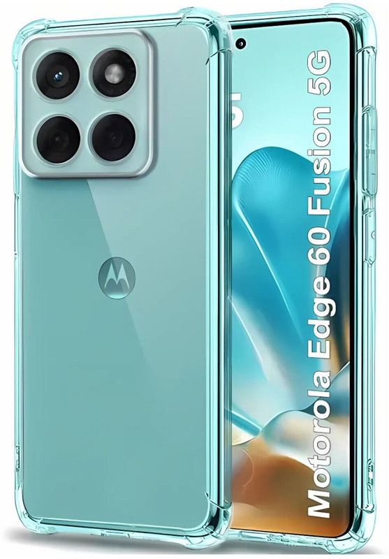 Mobtech Pouch for Motorola Edge 70 Fusion 5G, Moto Edge 70 Fusion 5G(Transparent, Flexible, Rubber, Pack of: 1)