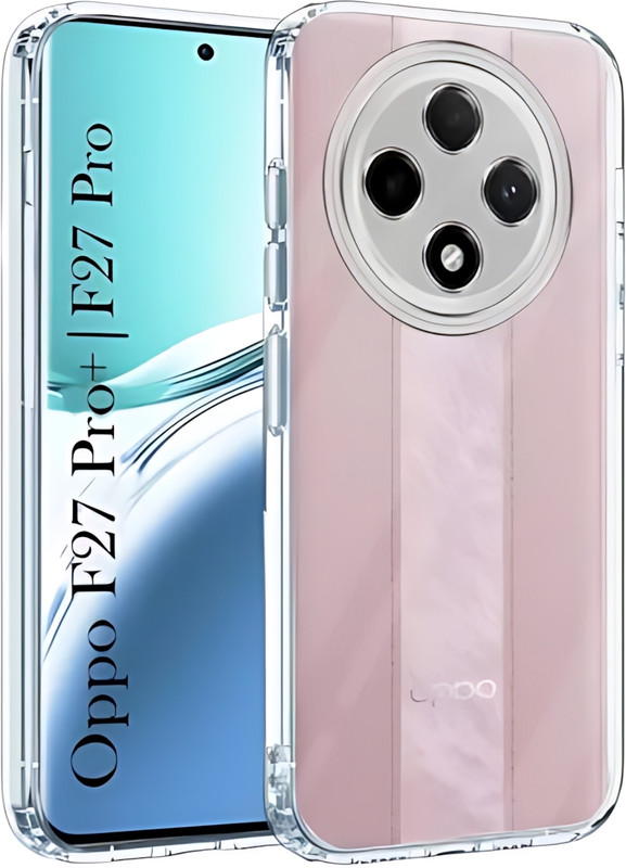 Mobtech Pouch for OPPO F27 Pro Plus 5G, Black, Transparent(Black, Transparent, Grip Case, Fiber, Pack of: 1)