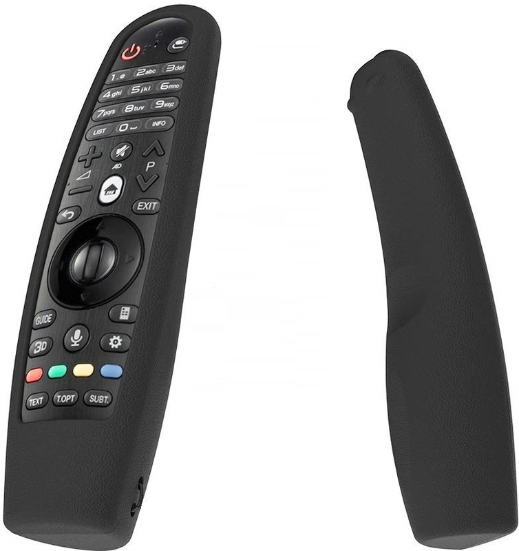 HDF Back Cover for LG Smart TV AN-MR600/ANMR650/ANMR18BA, Lloyd Smart TV, VU Smart TV, Vise Smart TV(Black, Flexible, Silicon, Pack of: 1)