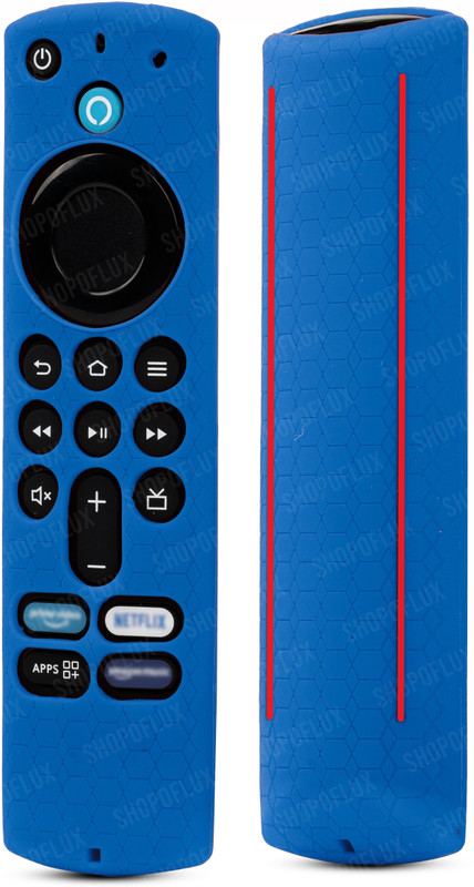 ivee international Back Cover for TV Remote Cover Compatible with Fire TV Stick 3rd Gen 2021(Black, Flexible, Silicon, Pack of: 1)