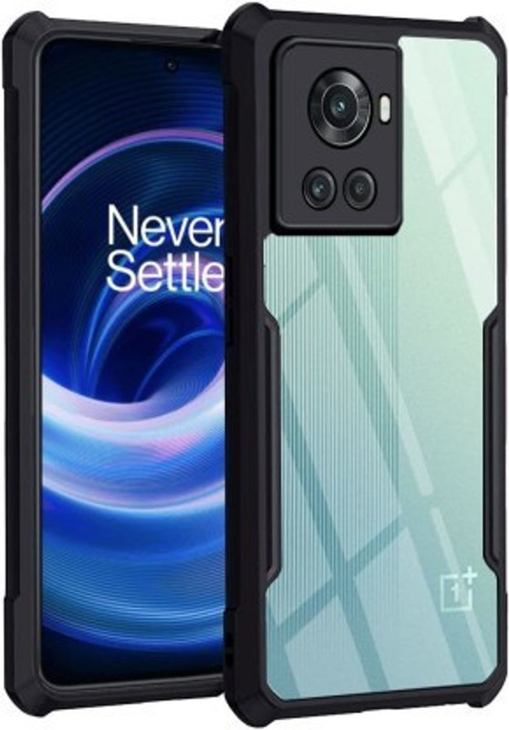 KGL KING Pouch for OnePlus 10R 5G(Black, Transparent, Grip Case, Pack of: 1)