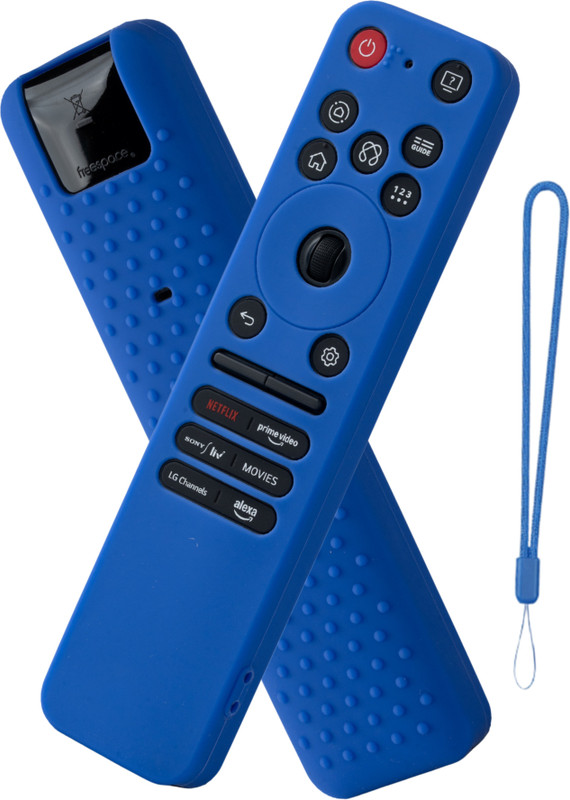 ivee international Back Cover for LG Smart TV Remote LG MR25GA Full Wrap Protective Case(Blue, Dual Protection, Silicon, Pack of: 1)