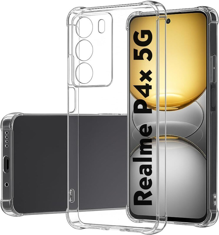 ICONICMOBILE Pouch for Realme P4x 5G(Transparent, Grip Case, Rubber)