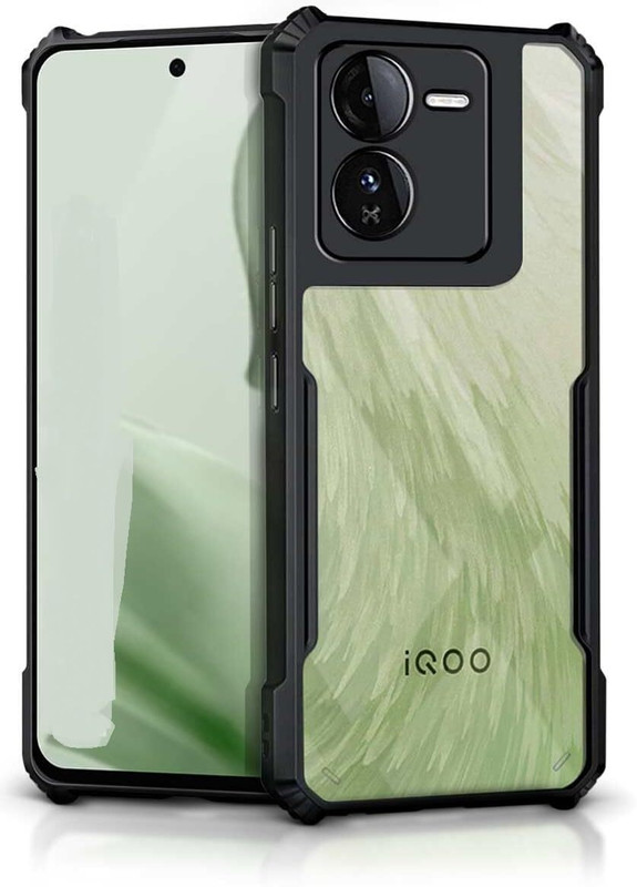 KGL KING Pouch for Crystal Clear Hard Back Transparent Cover Case iQOO Z9x 5G(Transparent, Shock Proof, Polycarbonate, Pack of: 1)