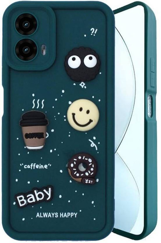 Micvir Back Cover for Motorola Moto G96 5G(Green, Silicon, Pack of: 1)