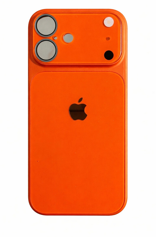 RISING BYTE Back Cover for IPHONE 16(Orange, Matte Finish, Pack of: 1)