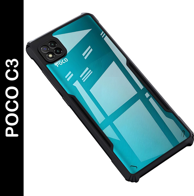ADI Creations Back Cover for Infinix Hot 12 Pro(Black, Camera Bump Protector, Pack of: 1)