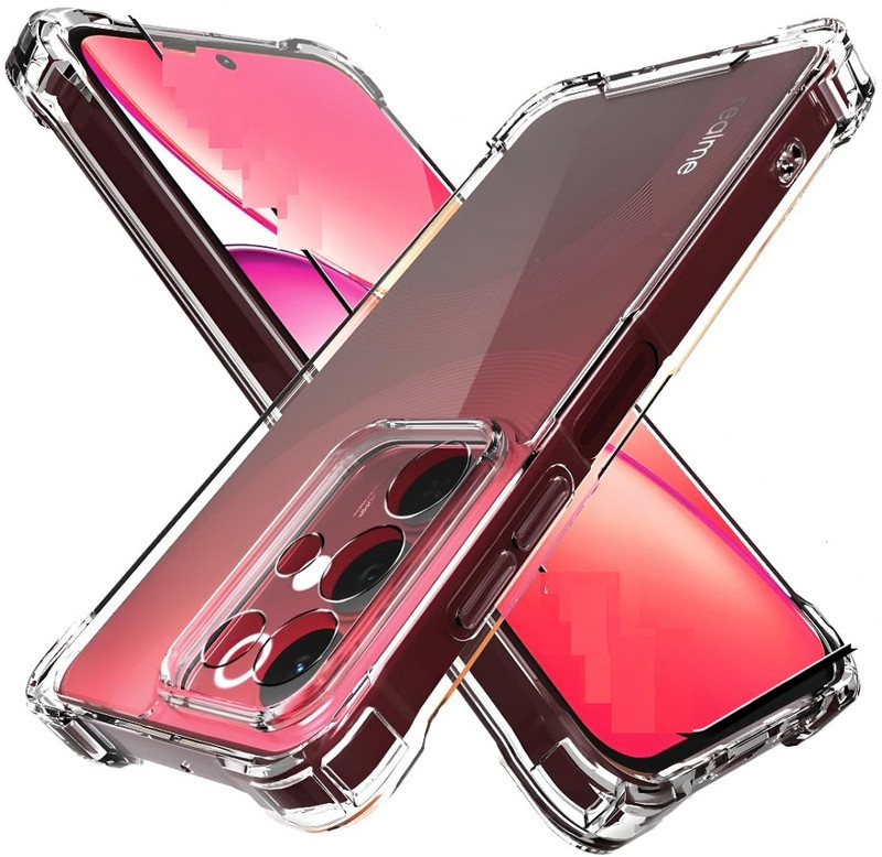 UBTM Back Cover for REALME 15X(Transparent, Grip Case, Thermoplastic Polyurethane, Pack of: 1)