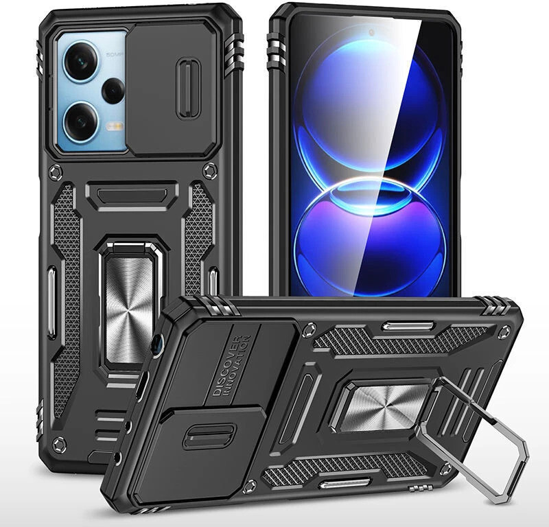 Kypo Back Cover for Redmi Note 12 Pro 5G(Black, Dual Protection, Pack of: 1)