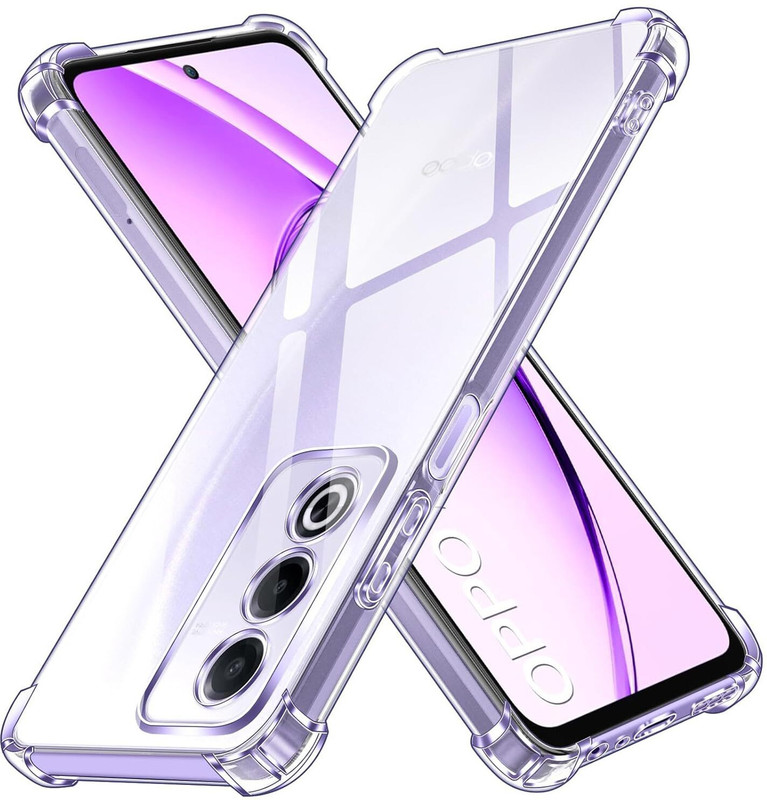 aadhvik Pouch for Oppo A79 5G(Transparent, Shock Proof, Silicon, Pack of: 1)