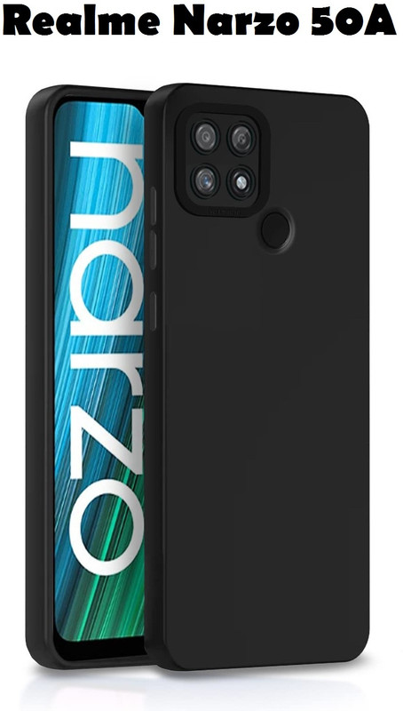 KartV Back Cover for Realme Narzo 50A(Brown, Camera Bump Protector, Pack of: 1)