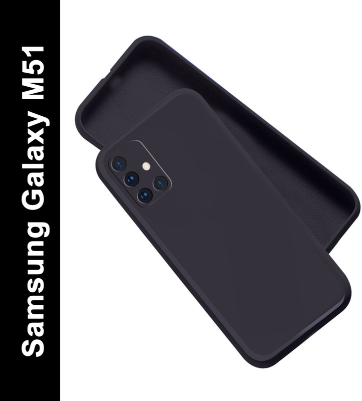 Artistque Back Cover for Samsung Galaxy M51(Black, Matte Finish, Silicon, Pack of: 1)
