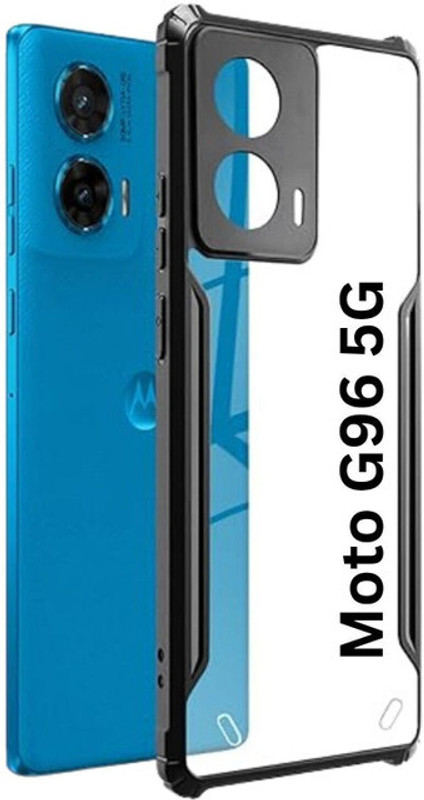 Hydbest Pouch for Motorola G96 5G(Black, Transparent, Shock Proof, Thermoplastic Polyurethane)