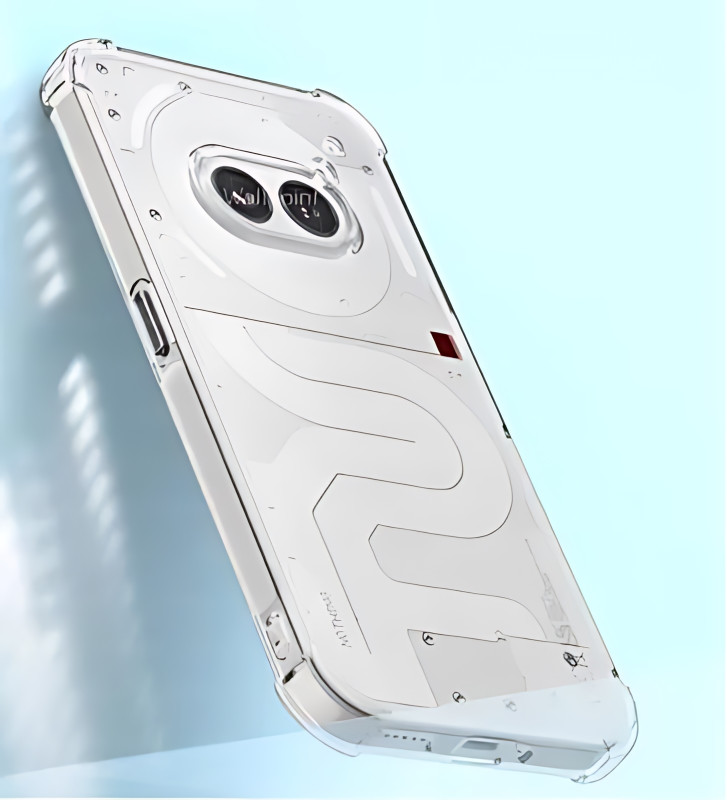 Monagamy Pouch for Nothing Phone (2a), Nothing Phone (2a) Plus, Clear Case(White, Flexible, Pack of: 1)