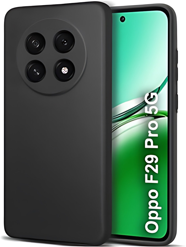 Sarju Pouch for Oppo F29 Pro 5G, CN10(Black, Flexible, Rubber, Pack of: 1)