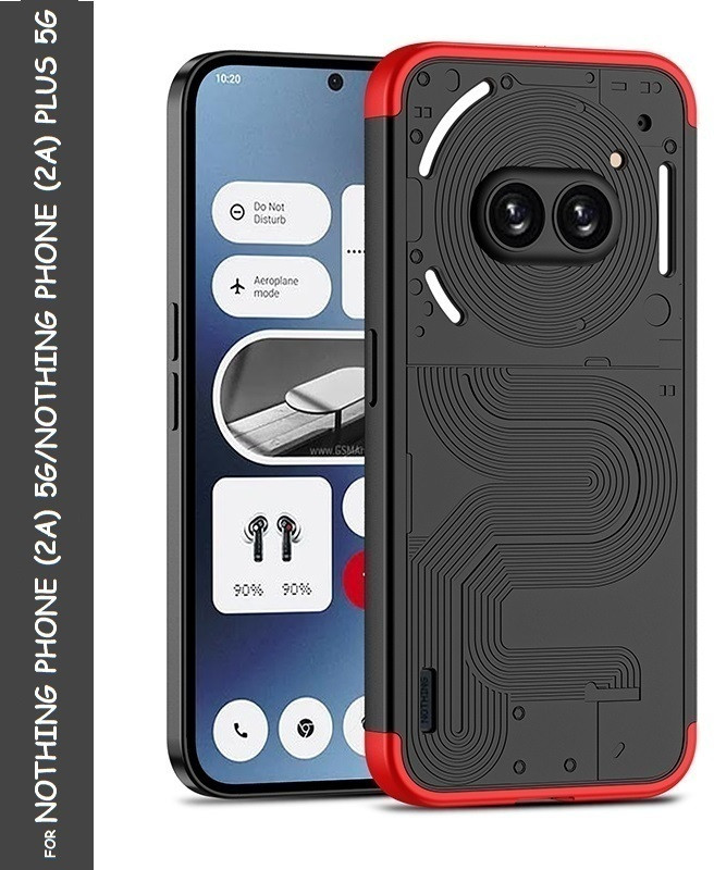 Flipkart SmartBuy Back Cover for Nothing Phone (2a) 5G(Red, Dual Protection, Fiber, Pack of: 1)
