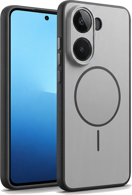 Knotyy Back Cover for vivo V60e(Black, Dual Protection, Polycarbonate, Pack of: 1)
