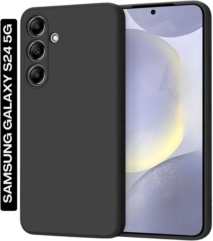 KWINE CASE Back Cover for Samsung Galaxy S24 5G(Black, Grip Case, Silicon, Pack of: 1)
