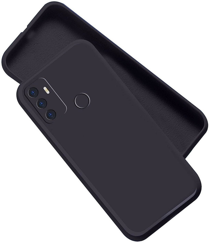 smartocover Back Cover for OPPO A53(Black, Silicon, Pack of: 1)