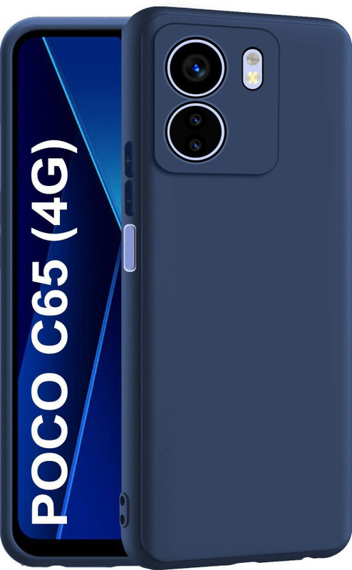 CEDO XPRO Back Cover for Poco C65 4G, Redmi 13C 4G(Blue, Dual Protection, Silicon, Pack of: 1)